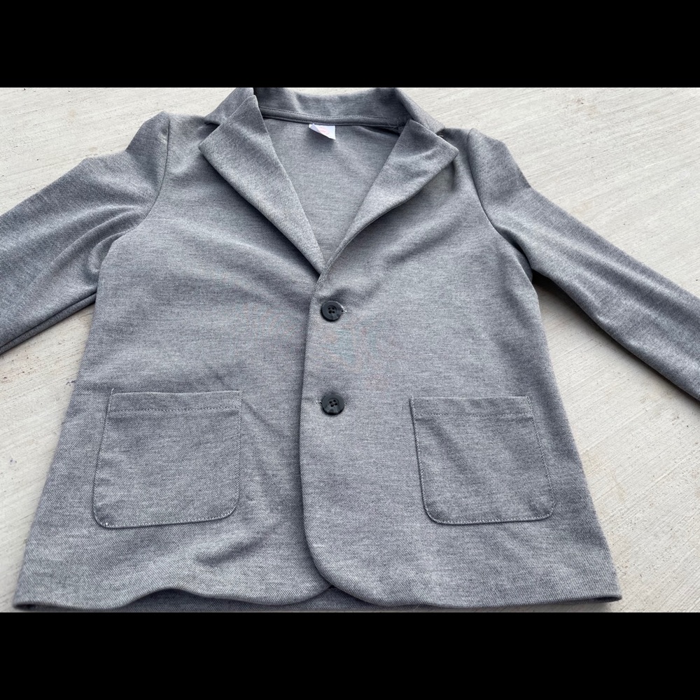 Boys gray blazer